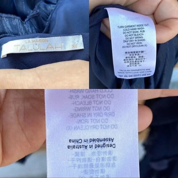 La Maison Talulah Pleated Wonder belted size xs - Picture 12 of 12